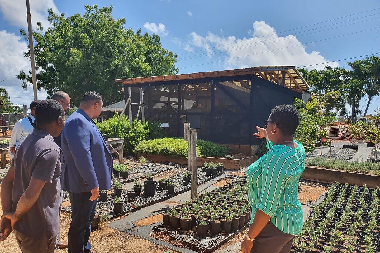 Minister Ebanks Farm Visit